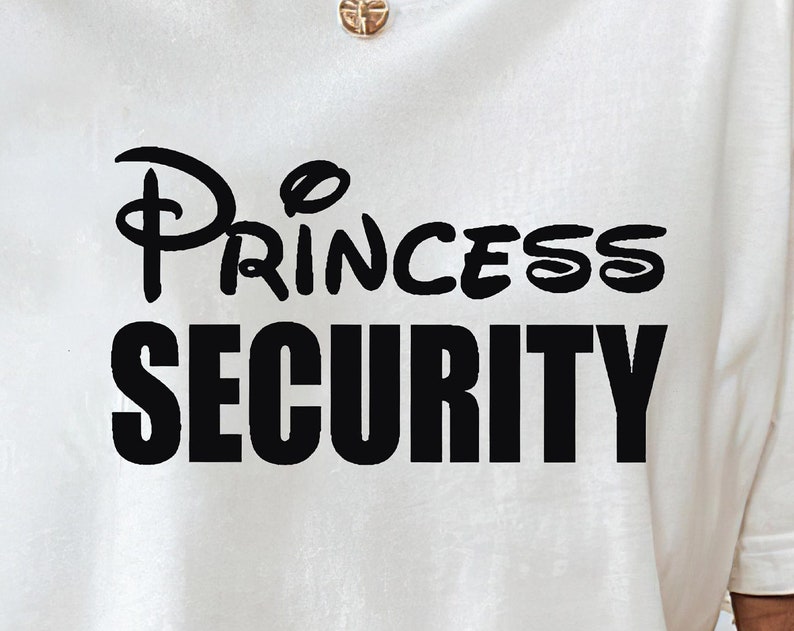 Princess Security Soft Cotton Shirt, Men's Disney Shirt, Disney Dad Tee, Disney Princess Sweatshirt, Disneyland Unisex Shirt