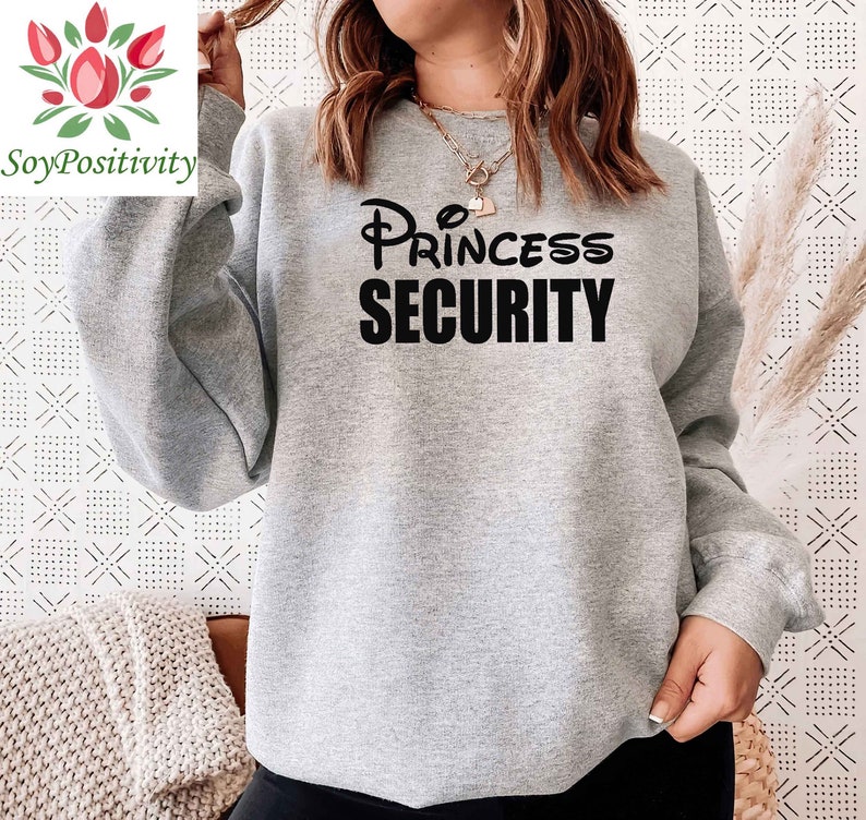 Princess Security Soft Cotton Shirt, Men's Disney Shirt, Disney Dad Tee, Disney Princess Sweatshirt, Disneyland Unisex Shirt