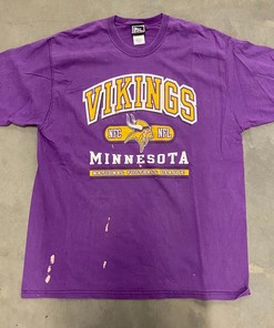 Pro Player Minnesota Vikings Vintage Style Tshirt Pullover Hoodie Crewneck Sweatshirt Reprinted Full Color Full Size Gifts For NFL Fans