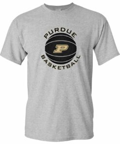 Purdue Boilermakers Basketball Circle Shirt Sweatshirt Pullover Hoodie Reprinted Full Color Full Size