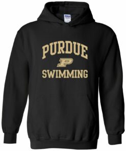 Purdue Boilermakers Logo Swimming Shirt Sweatshirt Pullover Hoodie Reprinted Full Color Full Size