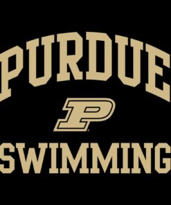 Purdue Boilermakers Logo Swimming Shirt Sweatshirt Pullover Hoodie Reprinted Full Color Full Size