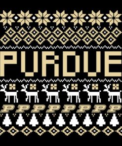 Purdue Boilermakers Ugly Holiday Shirt Sweatshirt Pullover Hoodie Reprinted Full Color Full Size