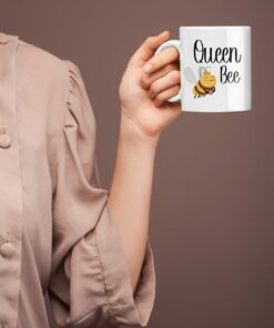Queen Bee Mug, Bee Coffee Mug For Girls, Valentine Mug For Her, Gift For Her For Valentines Day