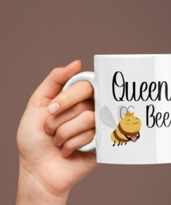 Queen Bee Mug, Bee Coffee Mug For Girls, Valentine Mug For Her, Gift For Her For Valentines Day