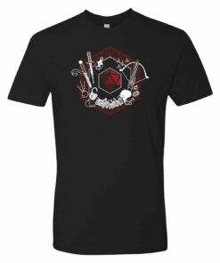 RPG Class Crest Rogue - Tabletop Games d20 Premium Shirt Sweatshirt Pullover Hoodie Reprinted Full Color Full Size