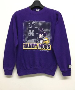 Randy Moss Tshirt Pullover Hoodie Crewneck Sweatshirt Reprinted Full Color Full Size Gifts For NFL Fans