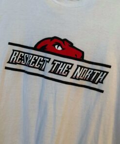 Raptors Respect The North Tshirt Hoodie Crewneck Sweatshirt Reprinted Full Color Full Size Gifts for NBA Fans