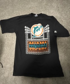 Rare 1993 Miami Dolphins Tshirt Pullover Hoodie Crewneck Sweatshirt Reprinted Full Color Full Size Gifts For NFL Fans