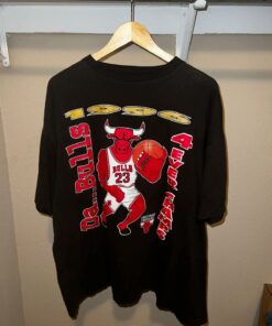 Rare 1996 Bulls “4 Ever Champs” Rap Tshirt Hoodie Crewneck Sweatshirt Reprinted Full Color Full Size Gifts for NBA Fans