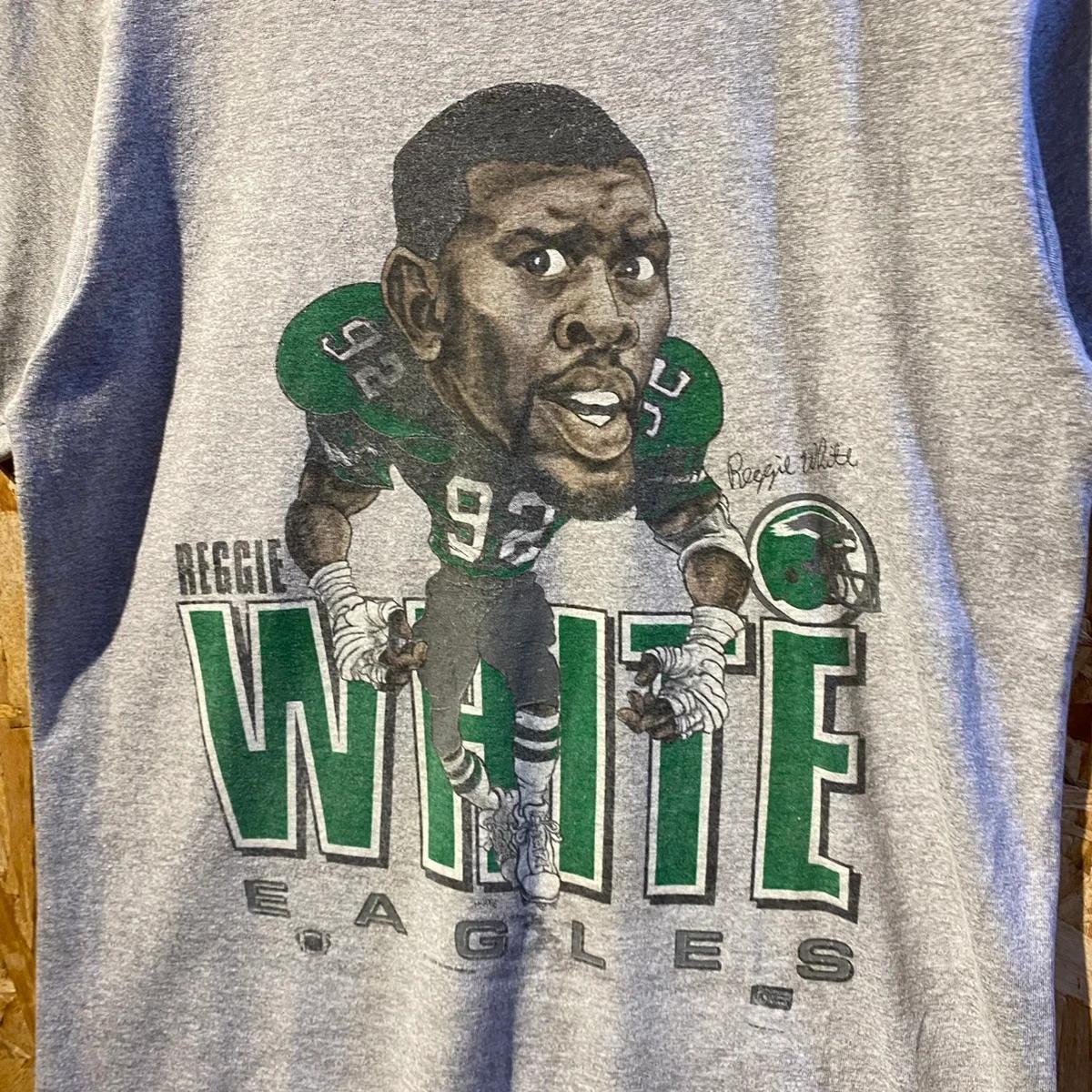 Rare 80’s Eagles Reggie Tshirt Pullover Hoodie Crewneck Sweatshirt Reprinted Full Color Full Size Gifts For NFL Fans - Image 2