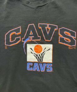 Rare 90’s Champion Cleveland Cavaliers Single Stich Tshirt Hoodie Crewneck Sweatshirt Reprinted Full Color Full Size Gifts for NBA Fans