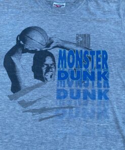 Rare Shaq Monster Dunk Reebok Tshirt Hoodie Crewneck Sweatshirt Reprinted Full Color Full Size Gifts for NBA Fans