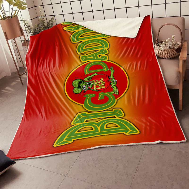 Rat Fink Big Daddy Hot Rod Blanket