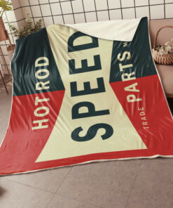 Rat Rod Speed Parts Hot Rod Blanket