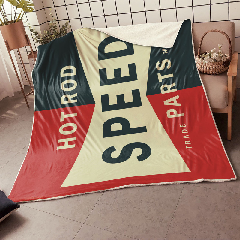 Rat Rod Speed Parts Hot Rod Blanket