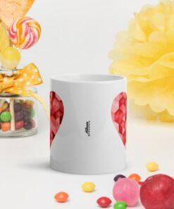 Red Heart Valentine's Day Coffee Mug, Valentine Mug, Valentines Day Gift For Her, Sending Love Friendship Mug For Friend