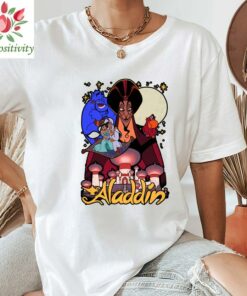 Retro 90s Disney Aladdin Group Shot Poster Shirt, Disneyland Unisex Shirt, Disney World Shirt, Aladdin tshirt