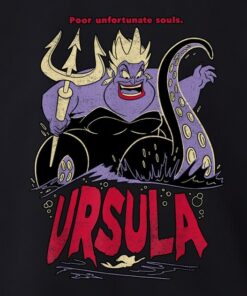 Retro 90s Disney The Little Mermaid Villains Ursula Potrait Graphic Shirt, Unisex T-shirt Family Birthday Gift Adult Kid Toddler Tee
