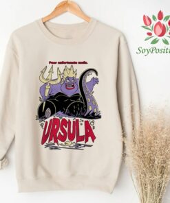 Retro 90s Disney The Little Mermaid Villains Ursula Potrait Graphic Shirt, Unisex T-shirt Family Birthday Gift Adult Kid Toddler Tee