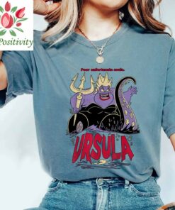 Retro 90s Disney The Little Mermaid Villains Ursula Potrait Graphic Shirt, Unisex T-shirt Family Birthday Gift Adult Kid Toddler Tee