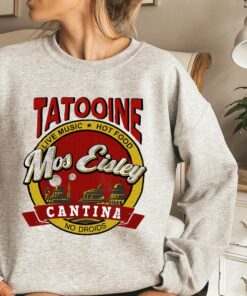 Retro 90s Star Wars Mos Eisley Cantina Shirt, Lives Music Hot Food No Droids, Tatooine Sunset T-shirt, Galaxy's Edge Tee, Star Wars Fan Gift