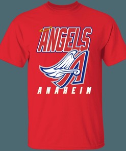 Retro Anaheim Angels ANGEL WING MLB T-Shirt Sweatshirt Hoodie Gifts for Fans