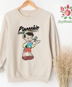 Retro Disney Pinocchio and Jiminy Cricket Shirt, Disneyland Holiday Vacation Trip, Unisex T-shirt Family Birthday Gift Adult Kid Toddler Tee