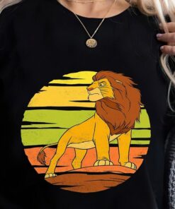 Retro Disney The Lion King Adult Simba Pride Rock Sun Shirt, Disney Shirt, Disney The lion King TShirt, Lion King Shirt