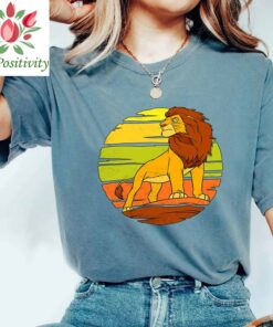 Retro Disney The Lion King Adult Simba Pride Rock Sun Shirt, Disney Shirt, Disney The lion King TShirt, Lion King Shirt