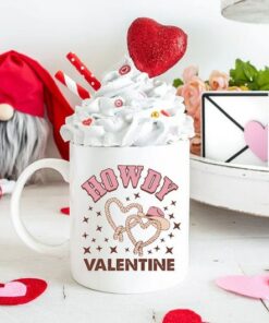 Retro Howdy Valentine Mug, Valentines Day Mug, Western Cowboy Xoxo Love Mug, Gift For Her, Couple Gift