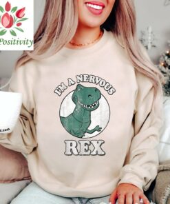 Retro I'm Nervous Rex Sweatshirt Disney Toy Story Shirt Disney Unisex T-shirt, Magic Kingdom Disneyland Trip Sweatshirt