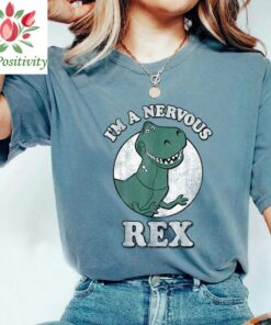 Retro I'm Nervous Rex Sweatshirt Disney Toy Story Shirt Disney Unisex T-shirt, Magic Kingdom Disneyland Trip Sweatshirt