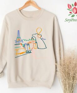 Retro Remy Ratatouille Sweatshirt, Colorful Ratatouille hoodie, Epcot food and wine tee, Ratatouille kitchen, Epcot Family Shirt