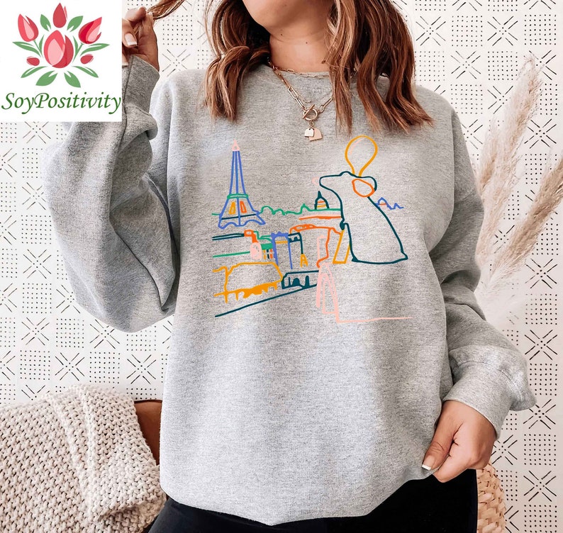 Retro Remy Ratatouille Sweatshirt, Colorful Ratatouille hoodie, Epcot food and wine tee, Ratatouille kitchen, Epcot Family Shirt