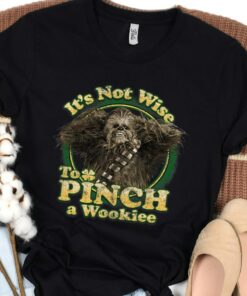 Retro Star Wars Chewbacca It's Not Wise To Pinch A Wookie Shirt, Galaxy's Edge, Unisex T-shirt Family Birthday Gift Adult Kid Toddler Tee
