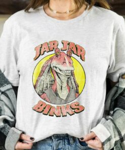 Retro Team Jar Jar Binks Funny Star Wars Fan Shirt, Galaxy's Edge, Unisex T-shirt Family Birthday Gift Adult Kid Toddler Comfort Colors Tee