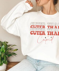 Retro Valentine Sweatshirt, Valentines Sweatshirt, Love Cupid Sweatshirt, Valentine Day Sweatshirt, Valentine Day Gift, Love Sweatshirt