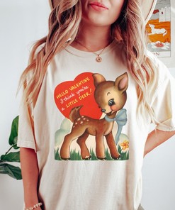 Retro Valentine's Day shirt for women, Comfort Colors Valentines Day shirt, Vintage Valentine's Day tee, Cottagecore shirt, Cute Vday Outfit