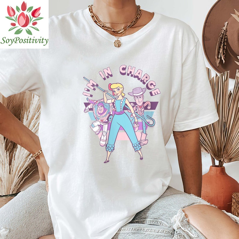 Retro Vintage Disney Pixar Toy Story Bo Peep I'm In Charge Shirt, Toy Story Shirt, Disney Toy Story Shirt, DisneyWorld Shirt