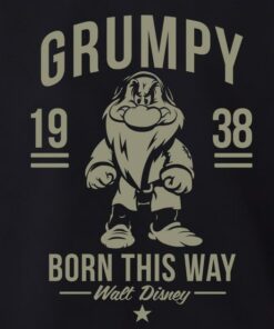 Retro Vintage Disney Snow White Grumpy Born This Way 1938 Shirt, Unisex T-shirt Family Birthday Gift Adult Kid Toddler Comfort Colors Tee