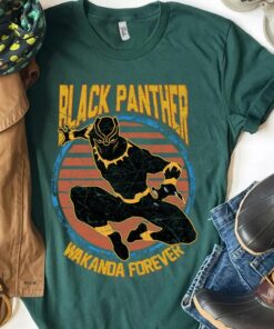 Retro Vintage Marvel Black Panther 2 Wakanda Forever T-Shirt, T'Challa 1976 The King Of Wakanda Sweatshirt, Long Live The King Shirt, MCU