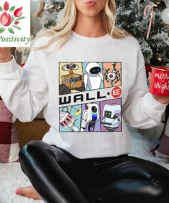 Retro Wall E And Eve Vintage Captain B AUTO T-shirt, Magic Kingdom Holiday Trip Unisex T-shirt Family Birthday Gift Adult Kids Toddler Tee