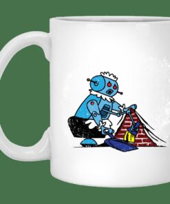 Robot Cleaner Mug Gifts for Friends, Gifts for Valentine Day, Coulpe Gifts