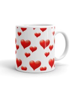 Romantic Mug, I Love You Mug, One And Only, Romantic Gift Mug, Valentine Mug, Say It With Hearts Mug