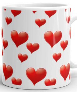 Romantic Mug, I Love You Mug, One And Only, Romantic Gift Mug, Valentine Mug, Say It With Hearts Mug