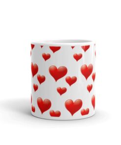 Romantic Mug, I Love You Mug, One And Only, Romantic Gift Mug, Valentine Mug, Say It With Hearts Mug