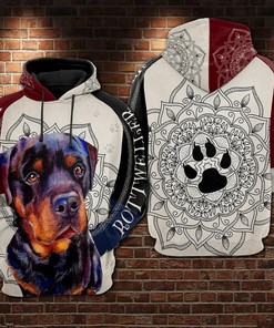 Rottweiler Nfl 3D All Over Print Zip Up Hoodie Option