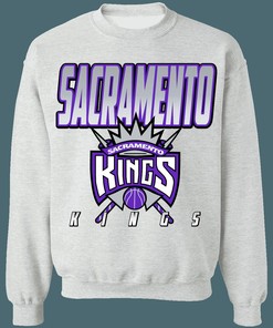 Sacramento Kings Vintage NBA Crewneck Sweatshirt Hoodie Shirt Gifts for Fans
