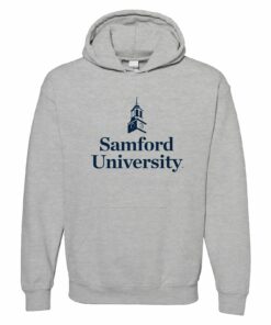 Samford University Bulldogs Institutional Logo Shirt Sweatshirt Pullover Hoodie Reprinted Full Color Full Size